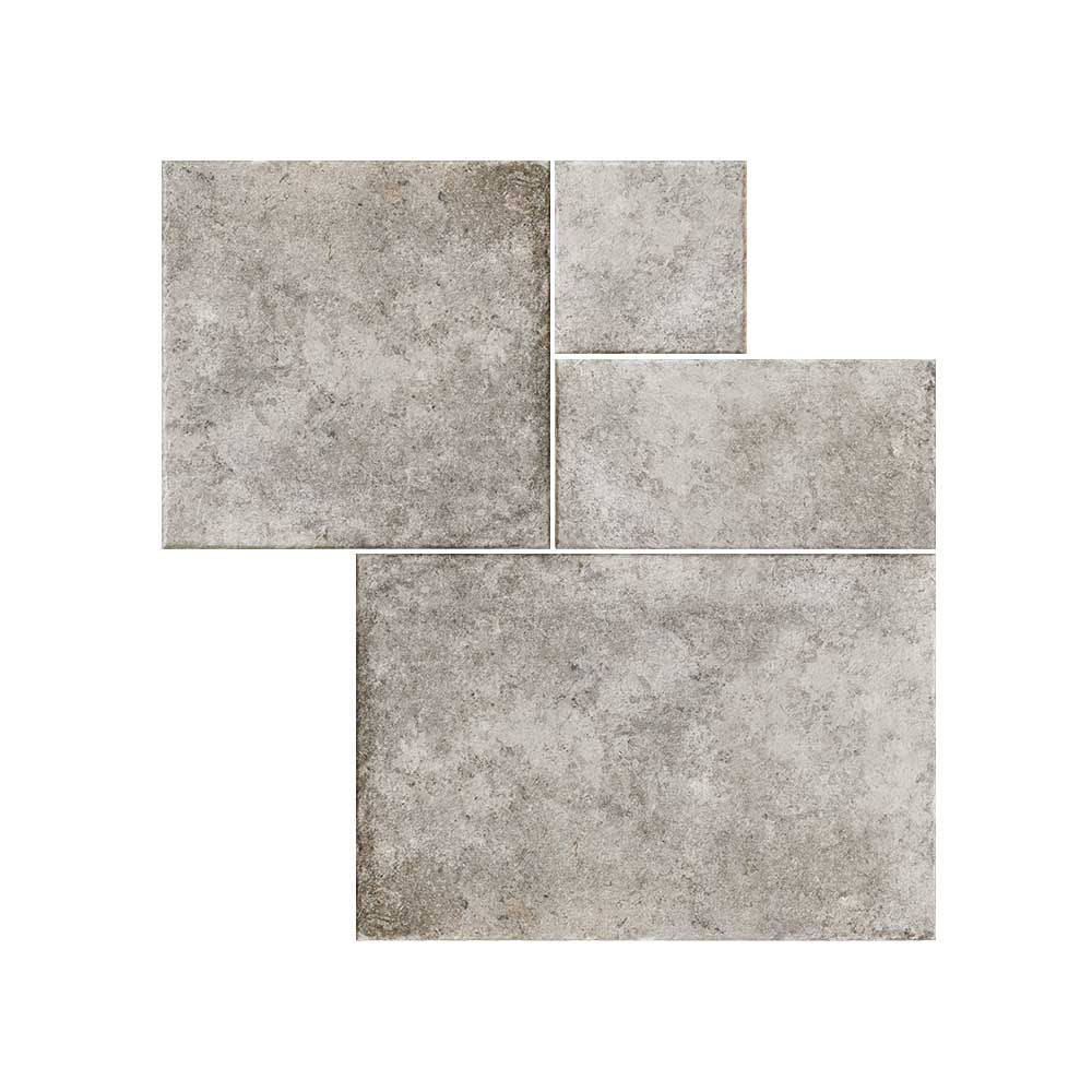 Sample - Borgogna Stone Effect Grey Modular Tiles