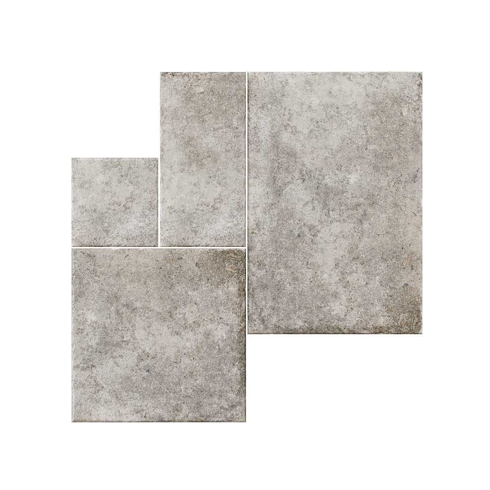 Sample - Borgogna Stone Effect Grey Modular Tiles