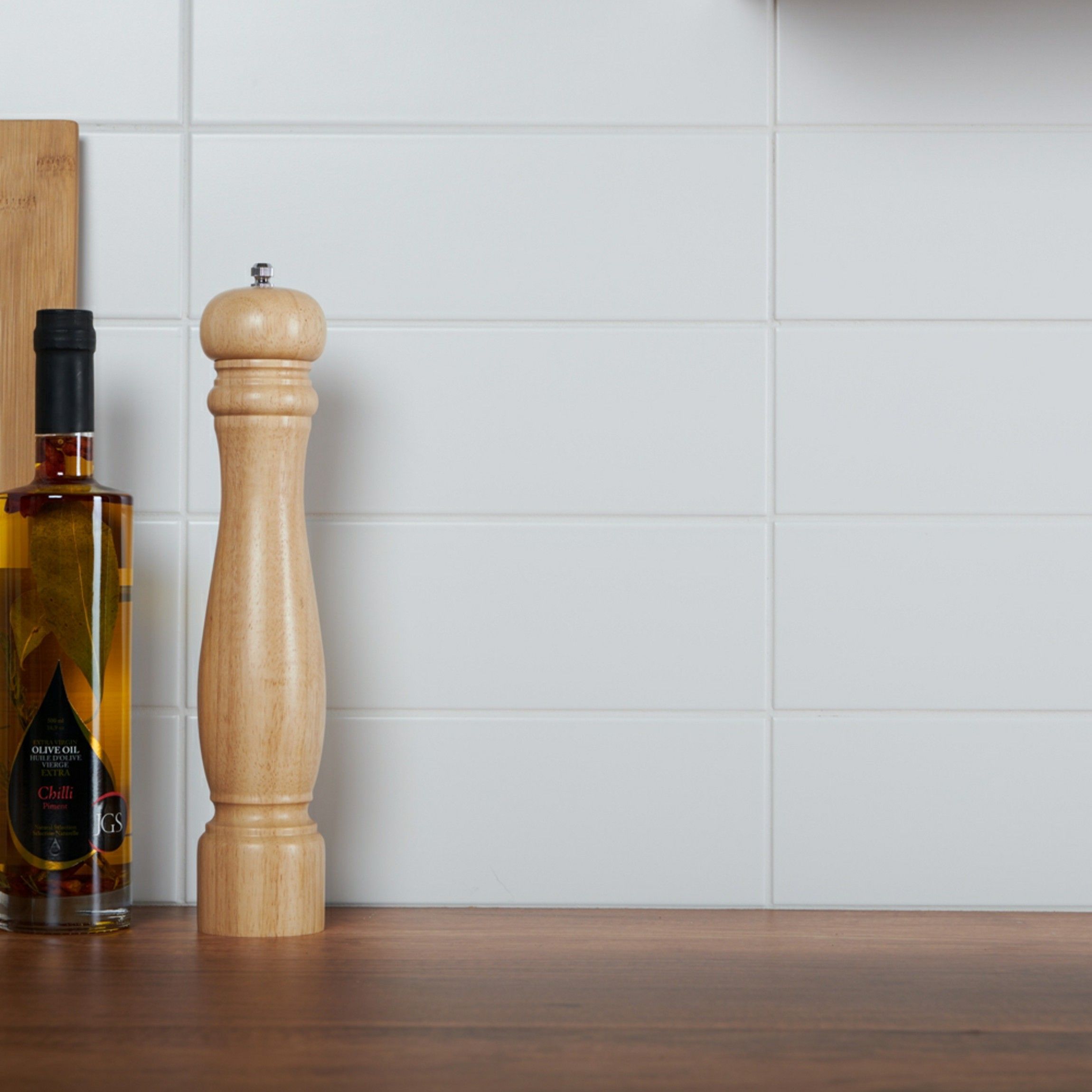 Bricks White Matt Ceramic Metro Wall Tiles 300x100x7mm