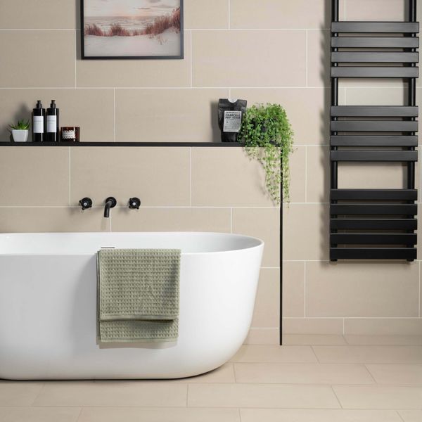Sample Gems Lounge Stone Effect Matt Light Grey 600x300
