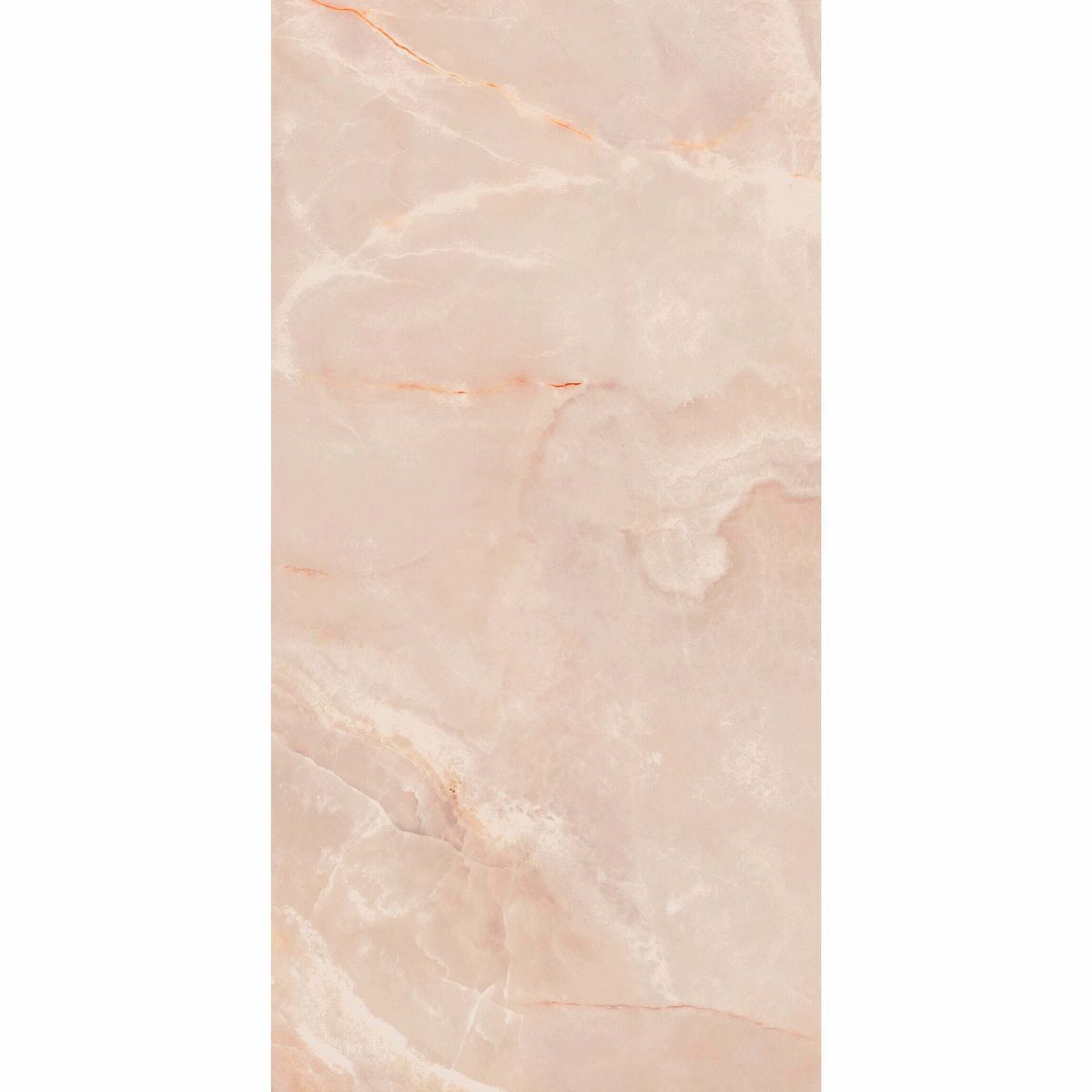 Sample - Lux Noor peach Marble Effect Tile