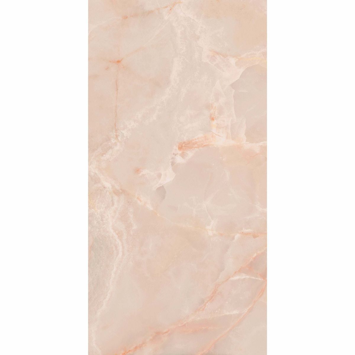 Lux Noor peach Marble Effect Tile