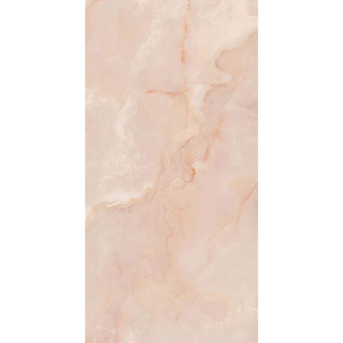 Lux Noor peach Marble Effect Tile