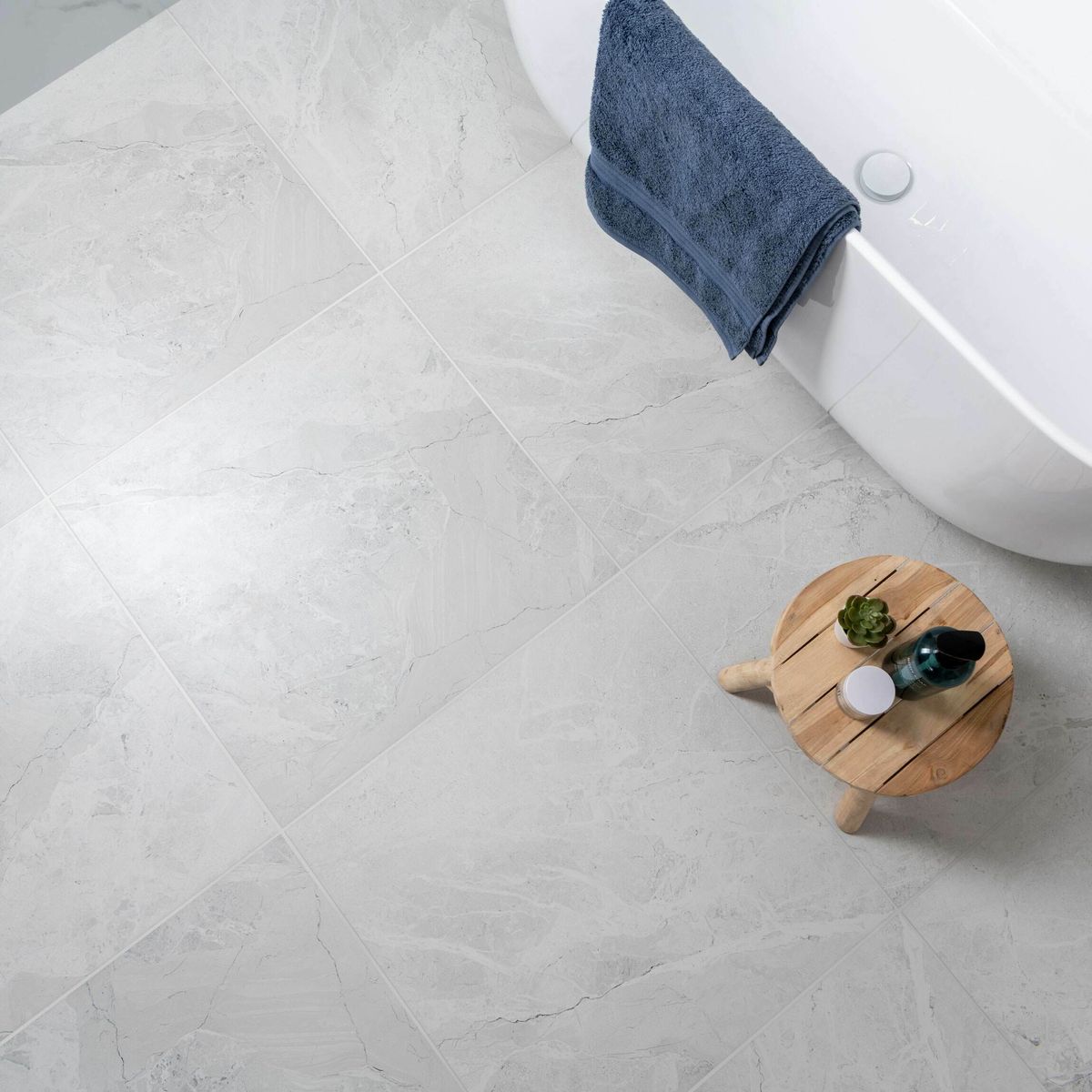 Makrana Breccia White Matt Wall and Floor Tiles