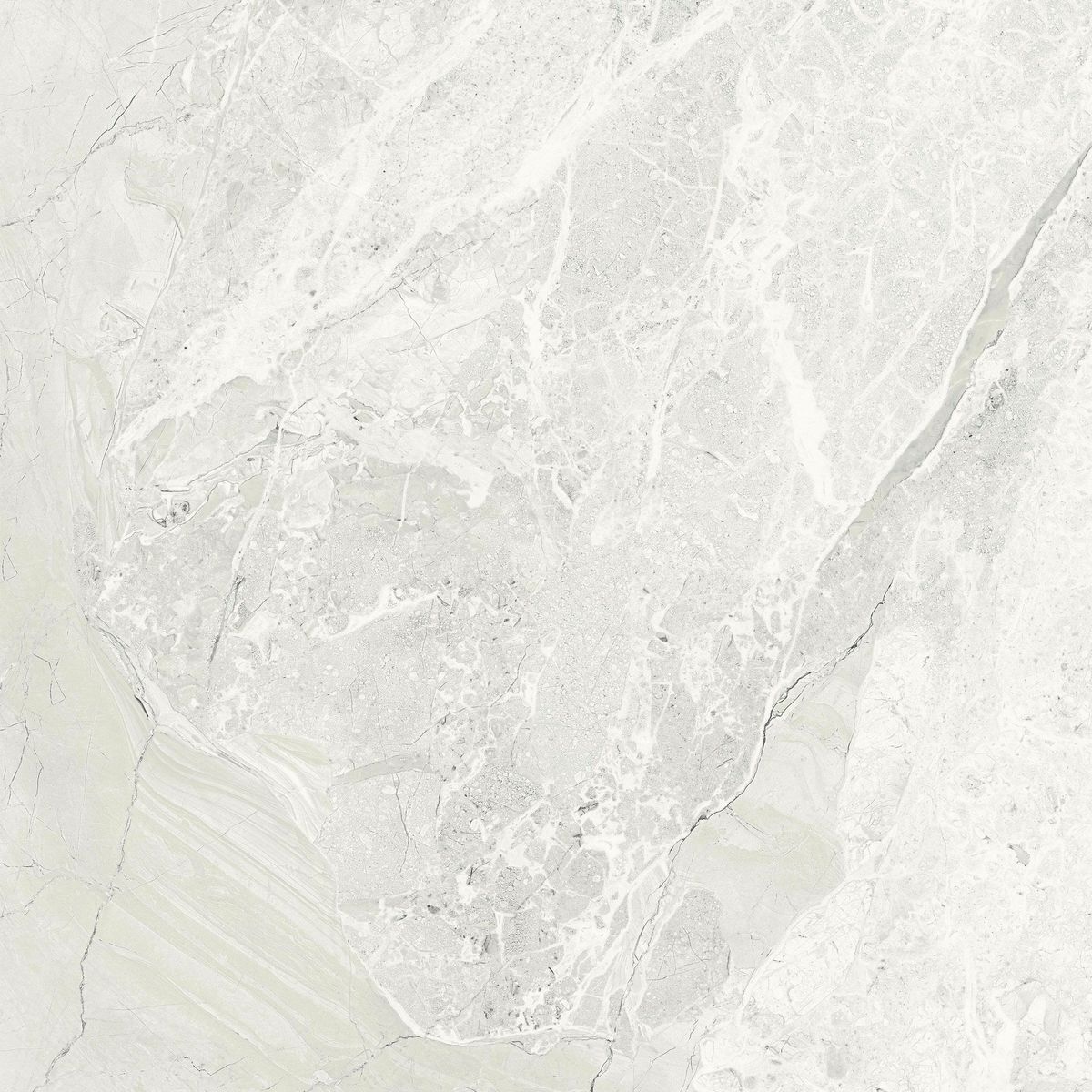 Makrana Breccia White Matt Wall and Floor Tiles