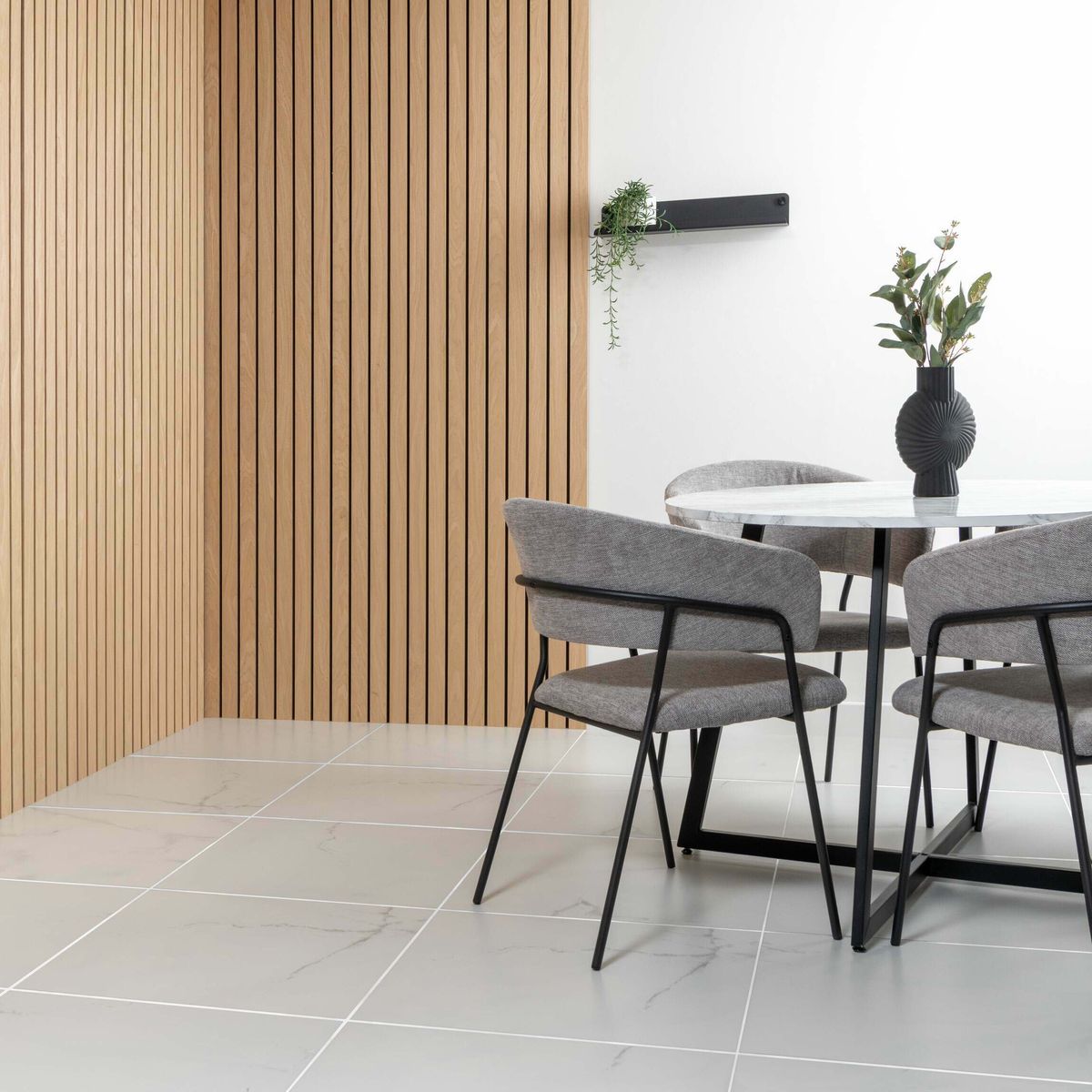 Sample - Makrana Vanilla Grey Matt Wall and Floor Tiles