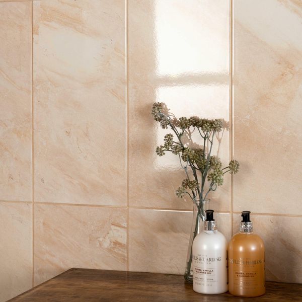 Alpes Beige Marble Effect Tile 50x25