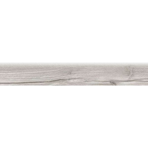 Sample Mumble G Grey Skirting Wood Effect Tile 7.5x45