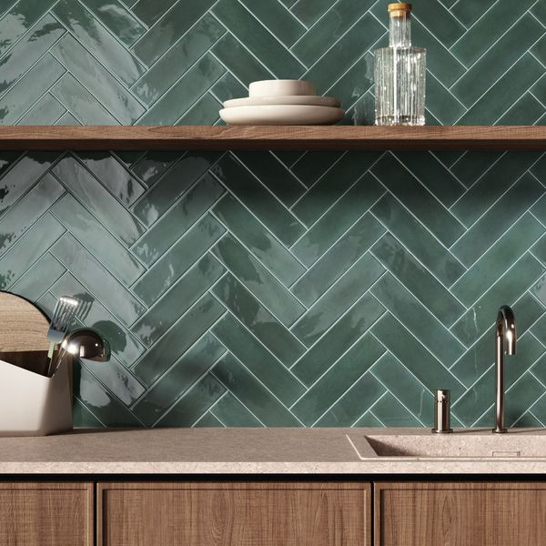 Opal Emerald Dark Green Tile 75x300