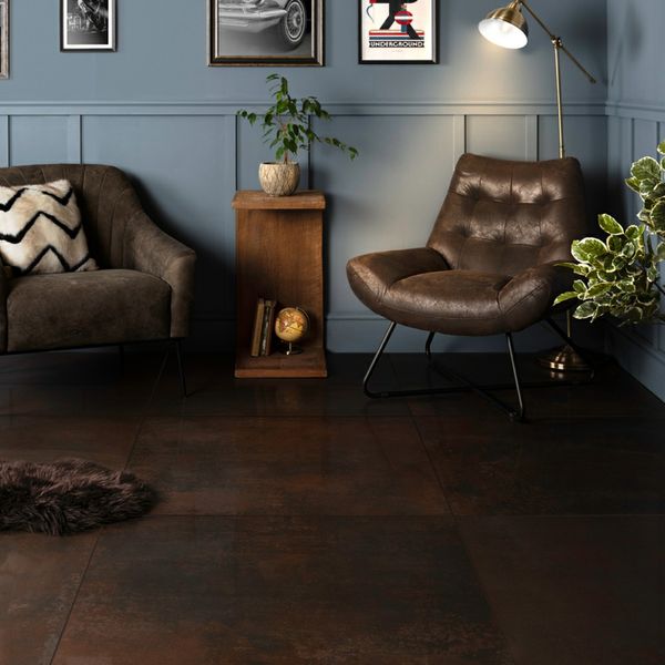 Stardust Oxide Brown Semi Polished Metallic Tiles 900x900