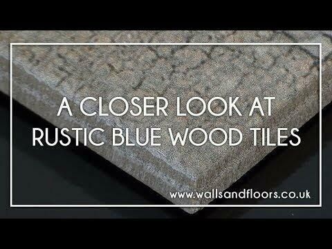Sample - Vintage Blue Wood Effect Tile 15x60