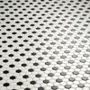 Sample Pixel Chequer Hexagon White Black Matt 23x23