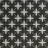 Poole Black Matt Patterned Floor Tiles 450x450