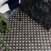 Poole Black Matt Patterned Floor Tiles 450x450