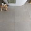 Sample - Porto White Matt Concrete Effect Wall and Floor Tiles 585x585