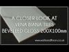 Sample Apennine Bevelled Gloss Marble Effect Tile 10x20