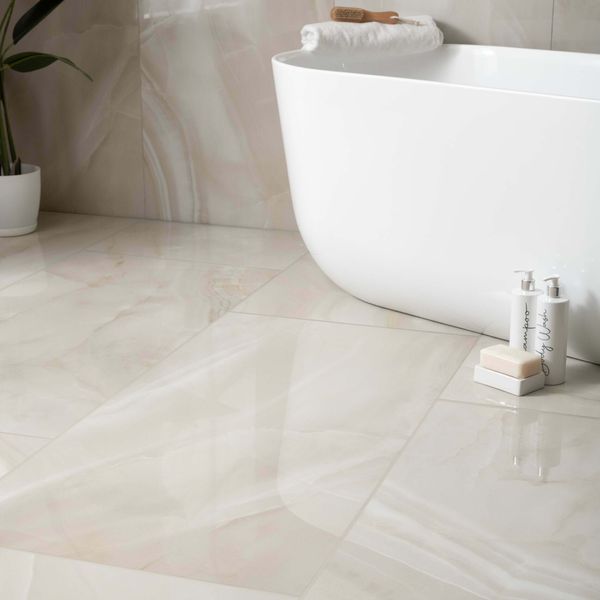 Sample Rodas Light Beige Marble Effect Tiles 1200x600