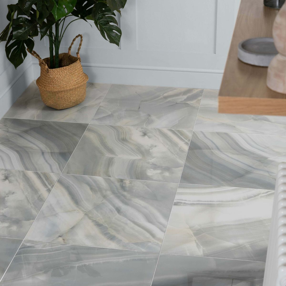 Rodas Smerato Marble Effect Tiles 600x600