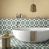 Sample Bouquet Blue Matt Patterned Wall and Floor Tiles