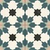 Bouquet Blue Matt Patterned Wall and Floor Tiles