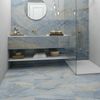 Signature Bahia Blue Gloss Marble Effect Tiles