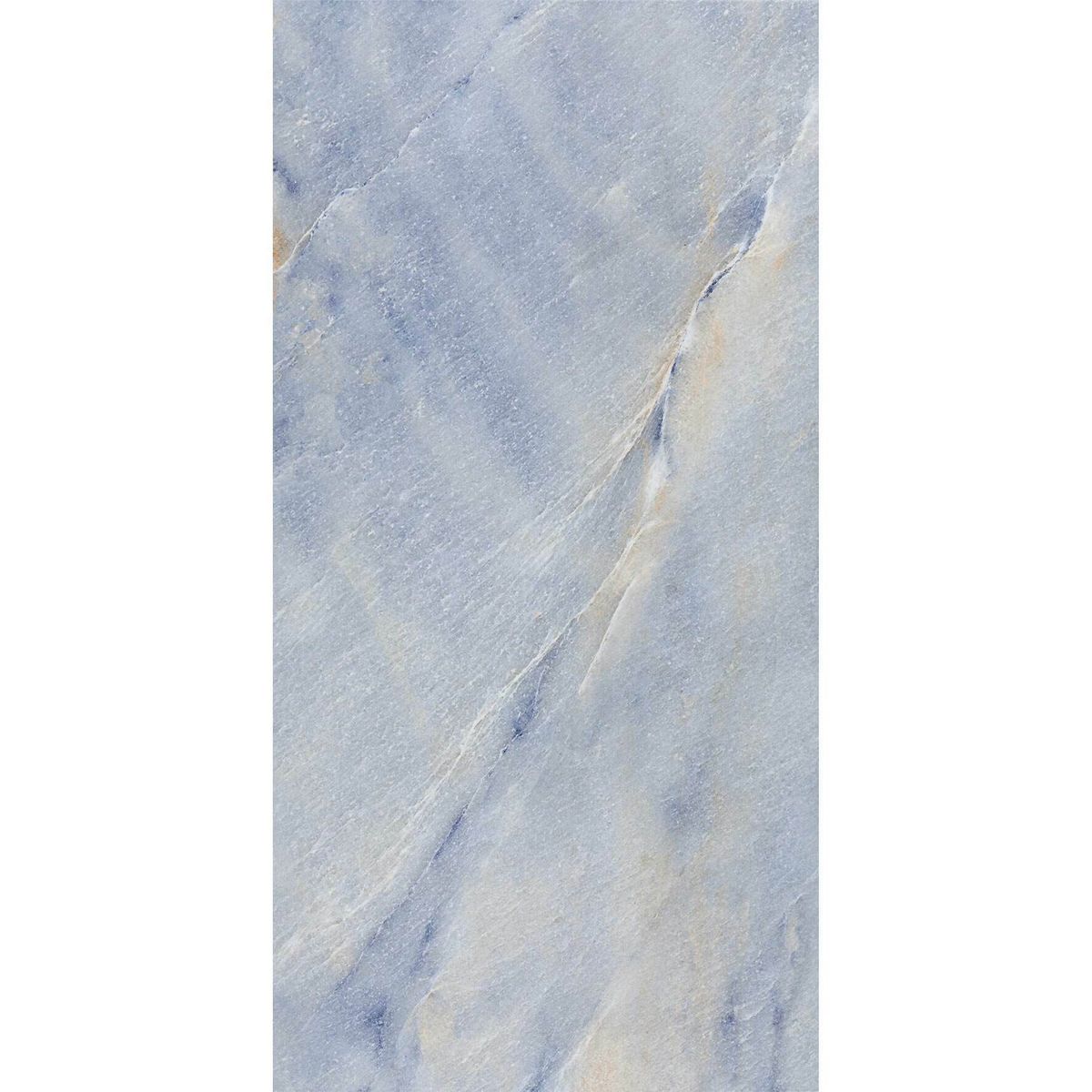 Sample - Signature Bahia Blue Gloss Marble Effect Tiles