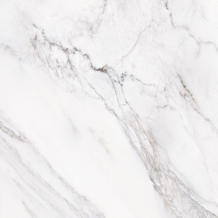 Sample - Sublime White Matt Marble Effect Tile 600x600