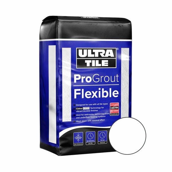 Ultra Tile Fix ProGrout Flexible 3KG - Vintage White