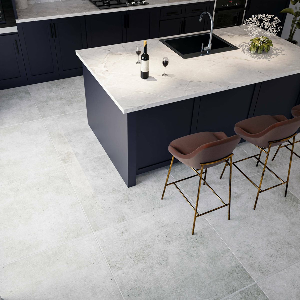 Sample - Vita Stone Effect Gris 90x90