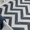 Zebra Blue and White Matt Striped Wall and Floor Tiles