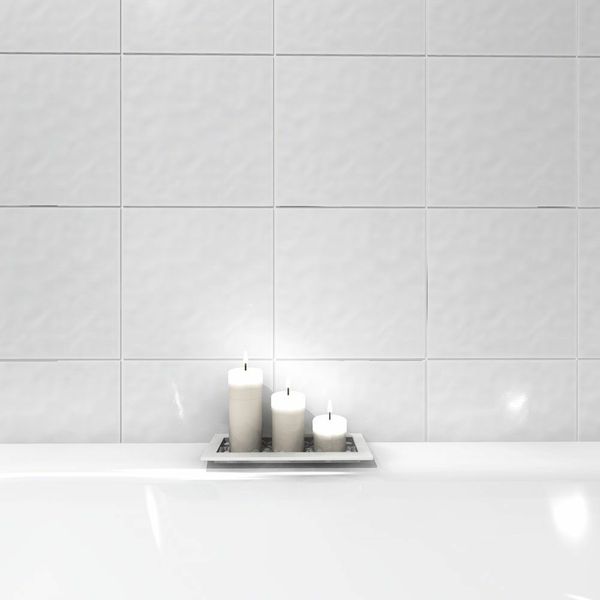 Sample Bumpy Gloss White Wall 15x15