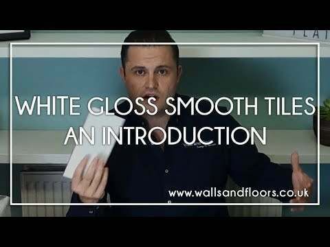 Sample - Liso White Gloss Metro Tiles 100x200