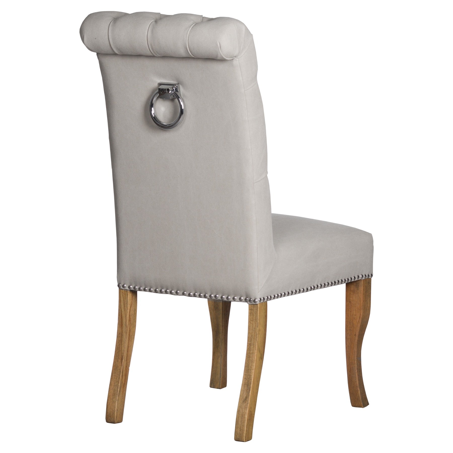 Roll Top Dining Chair With Ring Pull