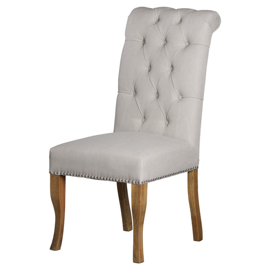 Roll Top Dining Chair With Ring Pull