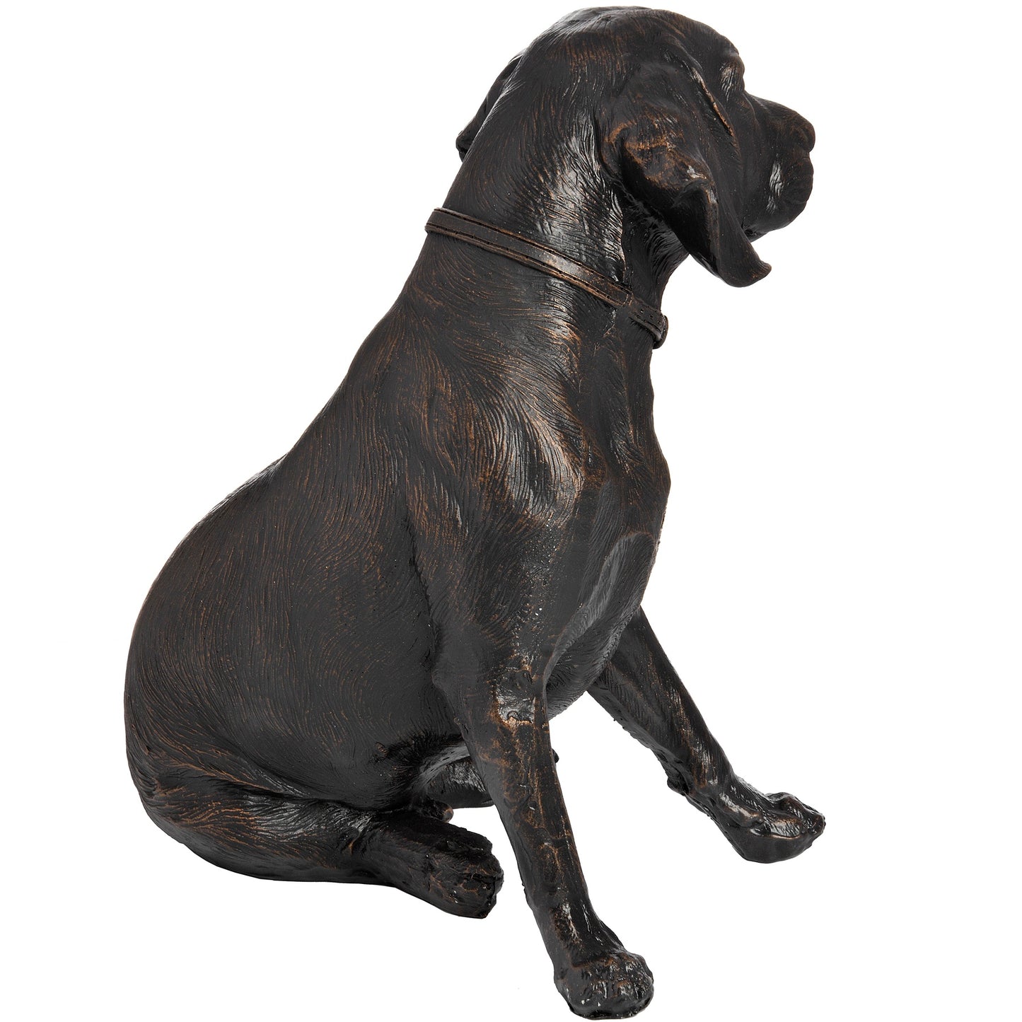 Sitting Spaniel In Antique Bronze