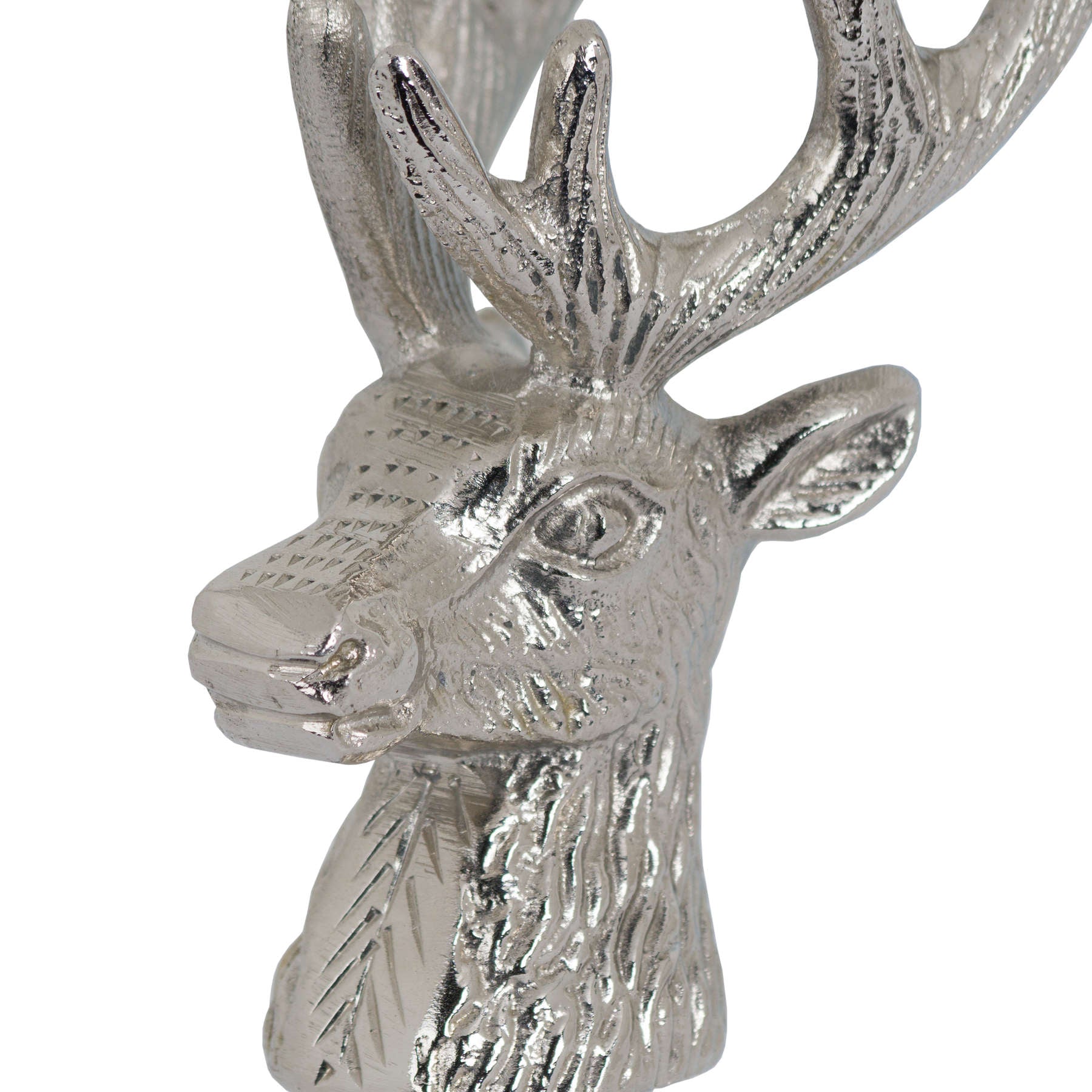 Nickel Stag Head Bottle Opener