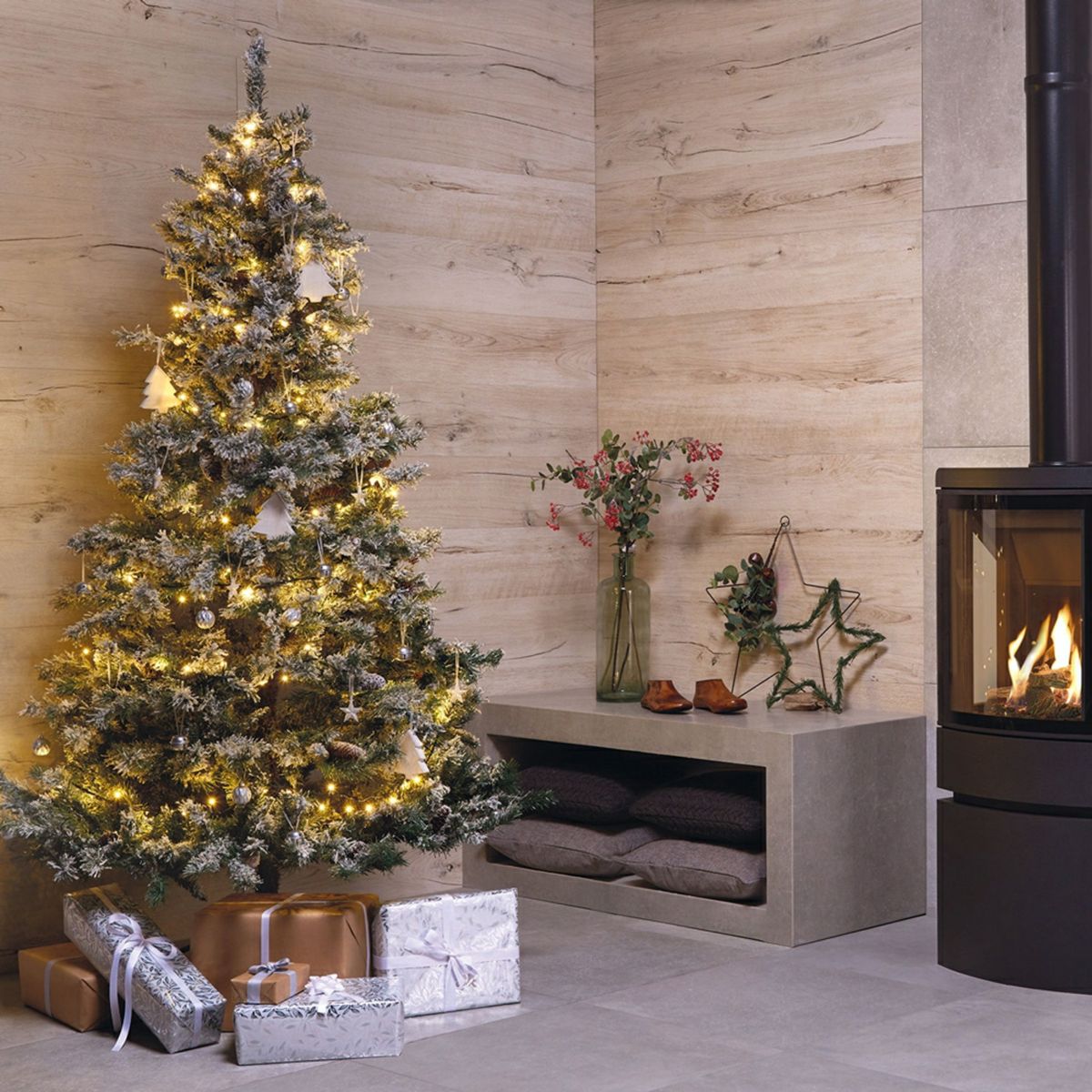 Sample - Mumble B Light Oak Wood Effect Tile 195x1215