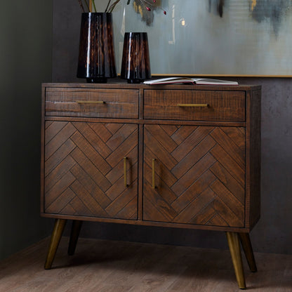 Havana Gold 2 Door 2 Drawer Sideboard