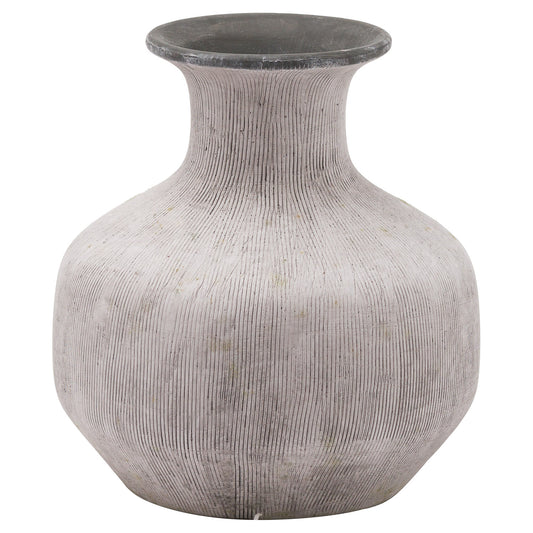 Bloomville Squat Stone Vase