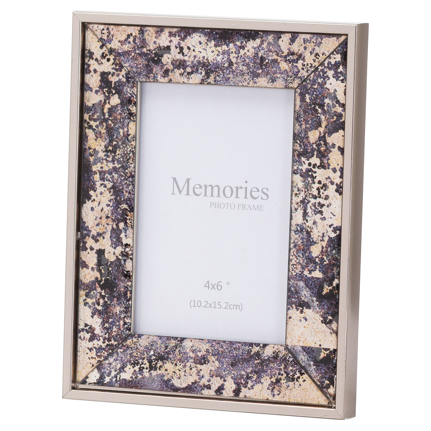 Silver Foil Metallic 4X6 Frame