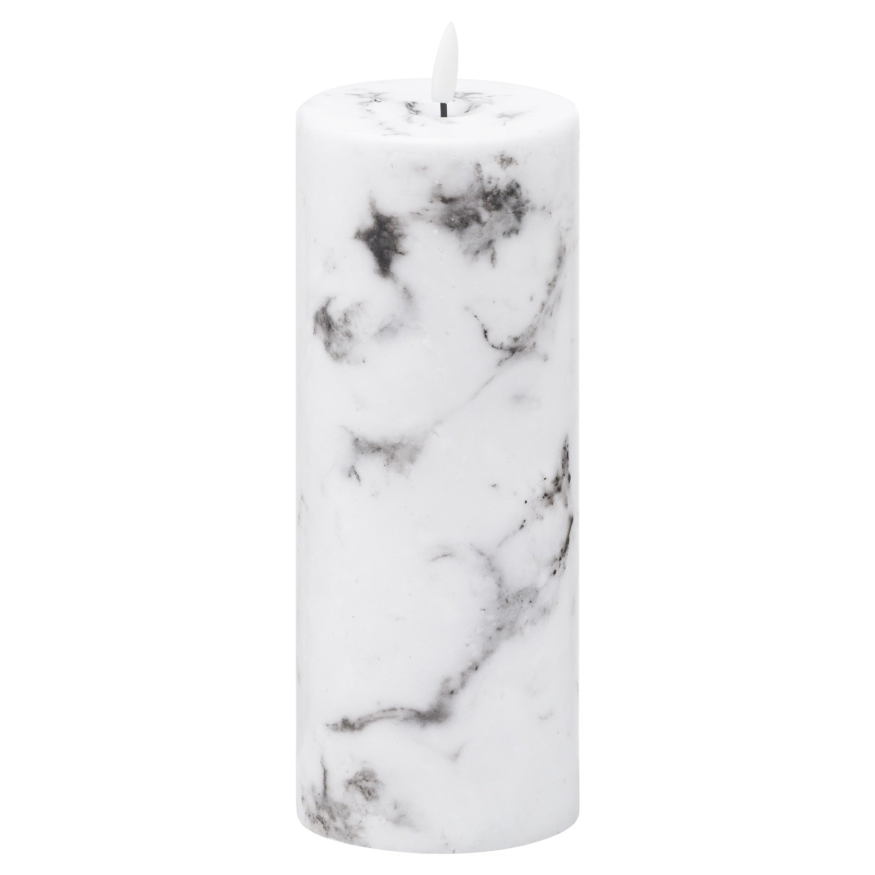 Luxe Collection Natural Glow 3.5x9 Marble Effect LED Candle