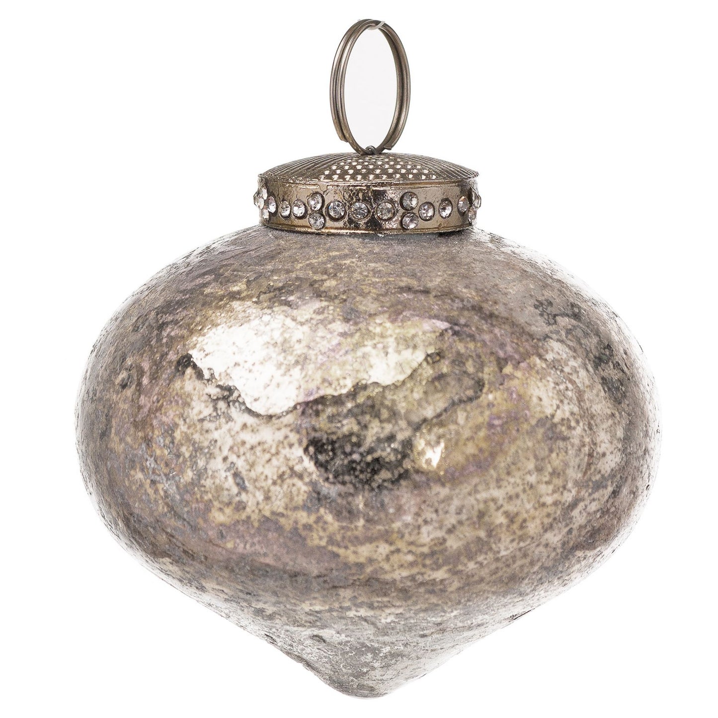 The Noel Collection Burnished Bulbous Christmas Bauble