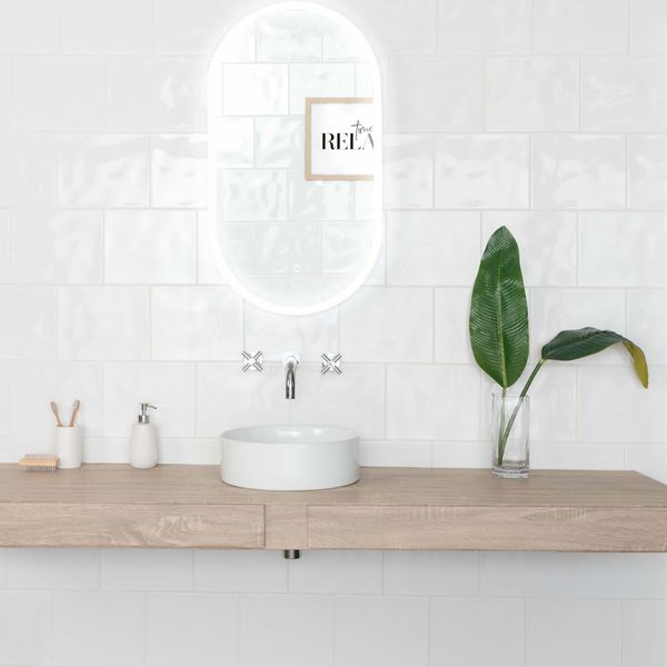 Timeless Bumpy White Gloss Tiles 250x200