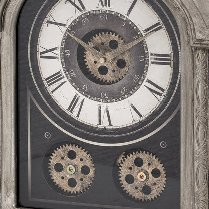 Antique Silver Mechanism Mantle Clock