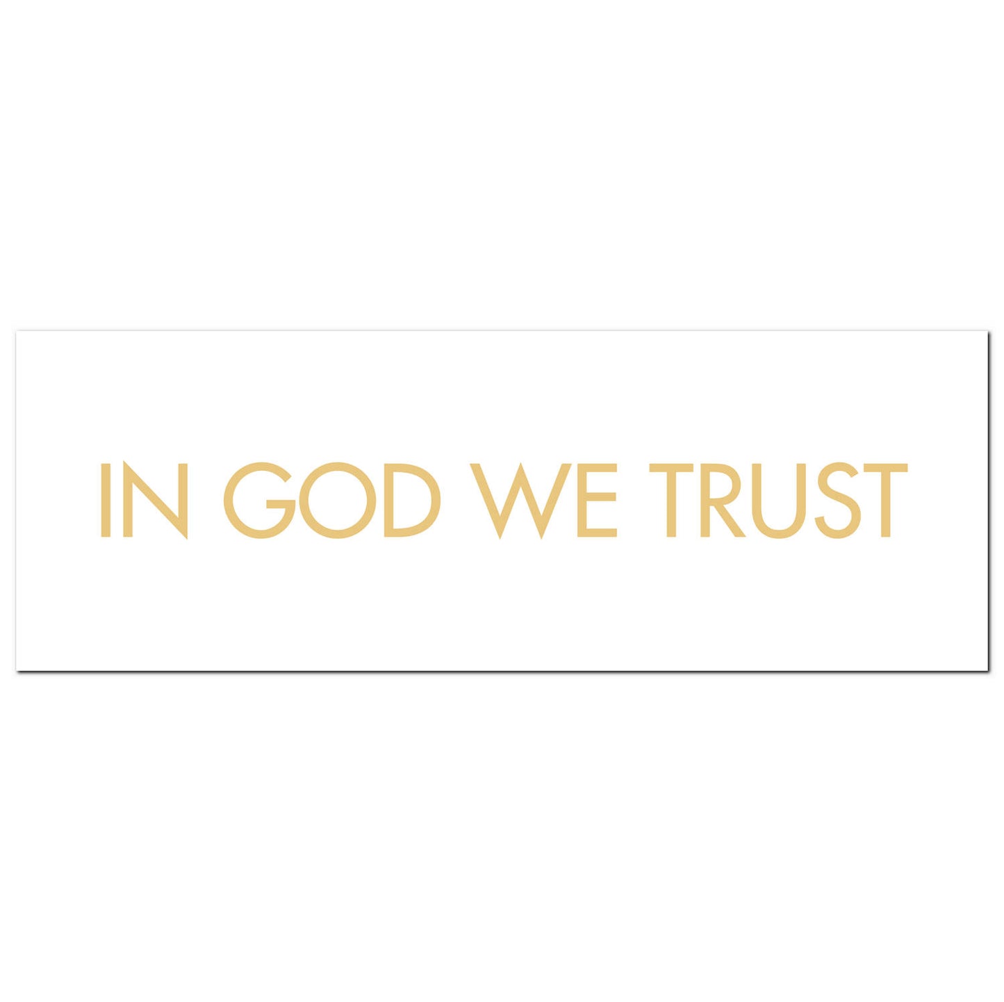 In God We Trust Gold Foil Plaque