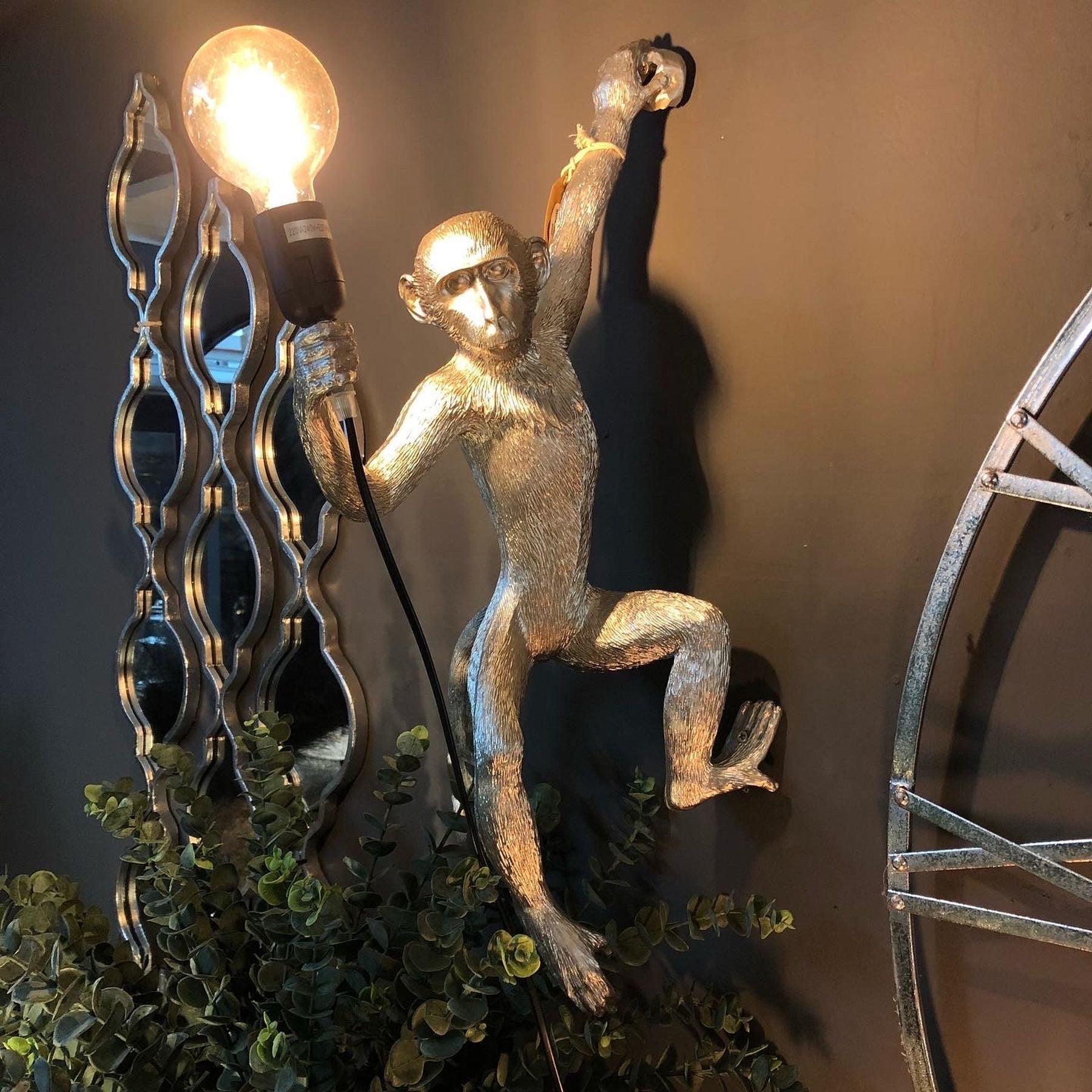 Ringo The Monkey Hanging Silver Light