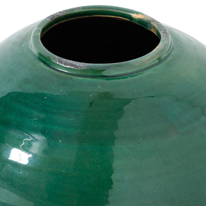 Garda Emerald Glazed Tiber Vase