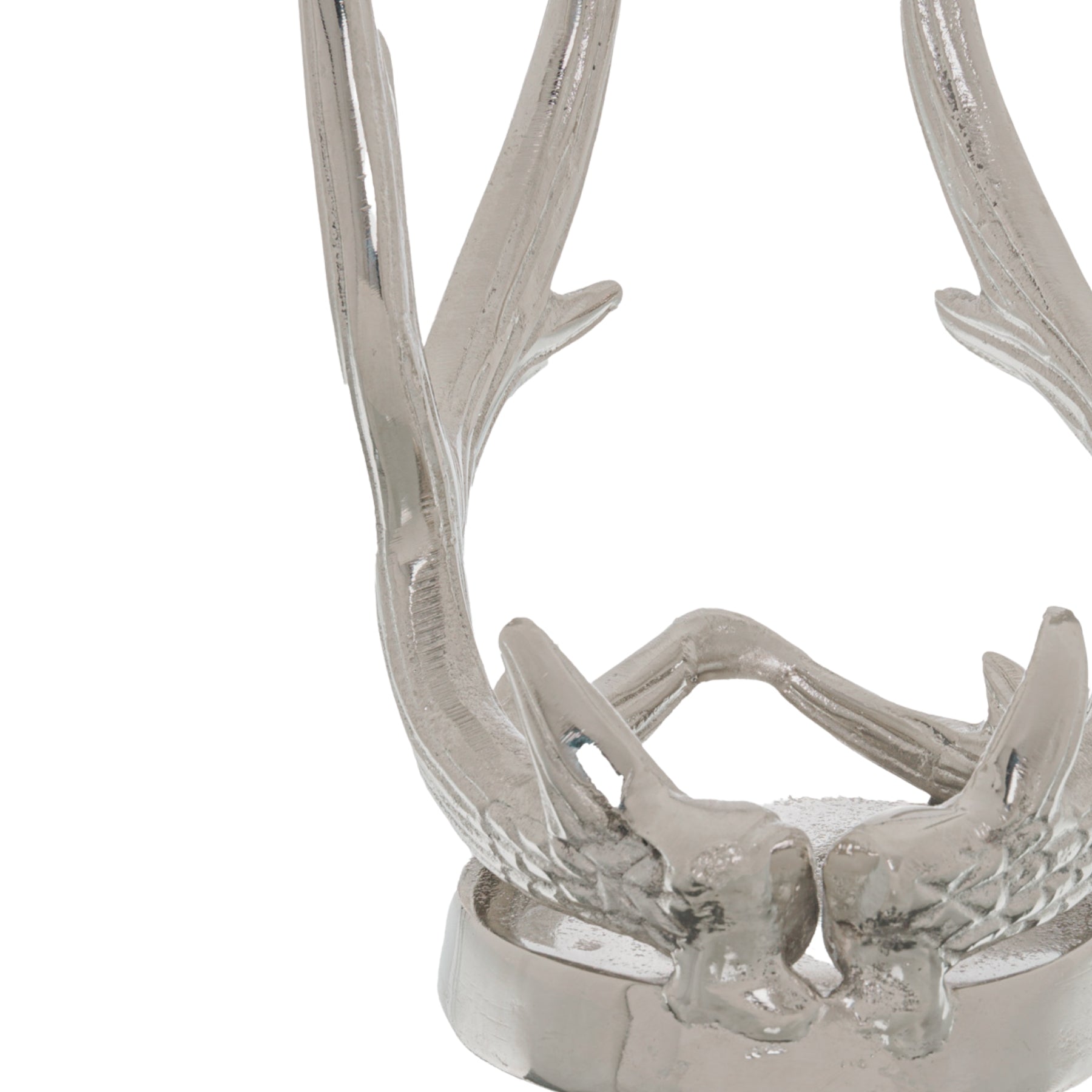 Silver Antler Wine Bottle Holder