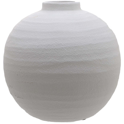 Tiber Matt White Ceramic Vase