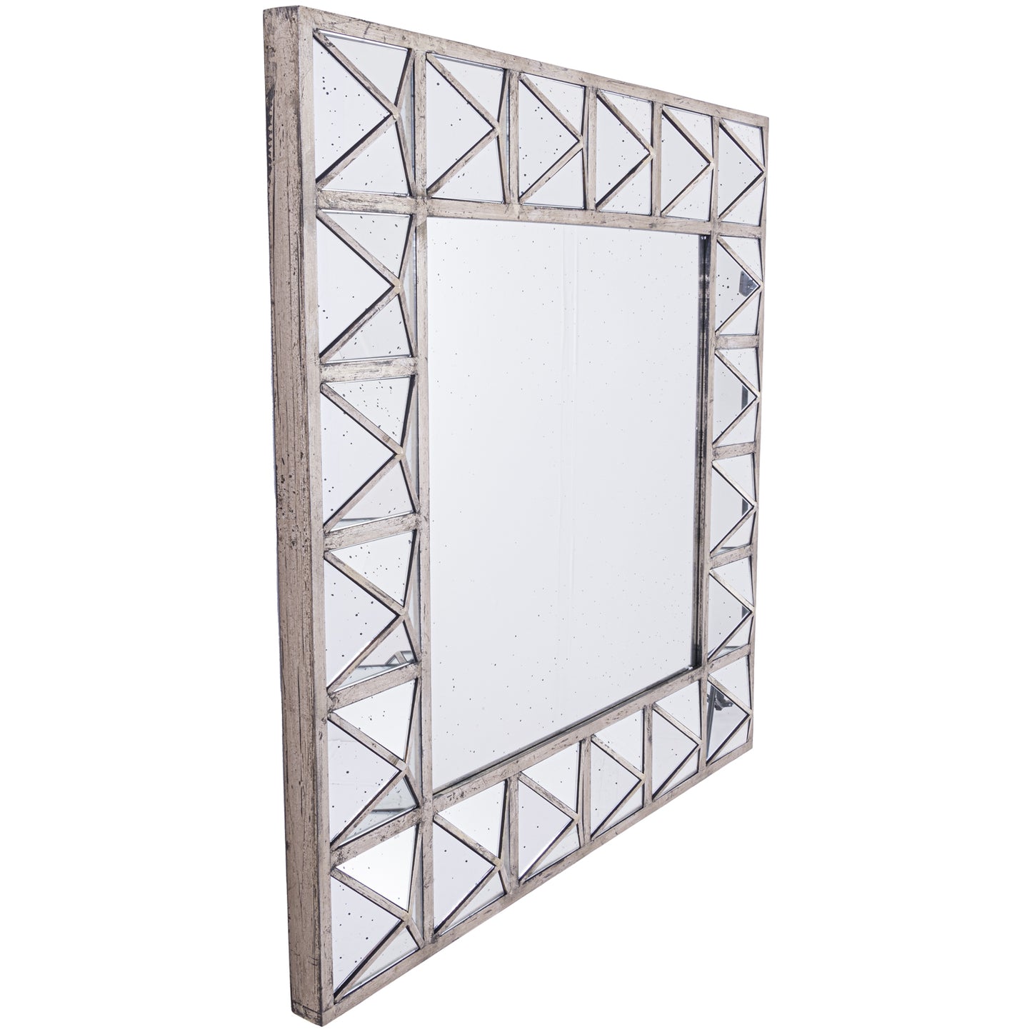 Augustus Detailed Triangulated Wall Mirror